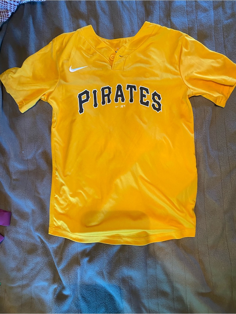 Nike Kids Pirates Short Sleeve Jersey - Bright Yellow